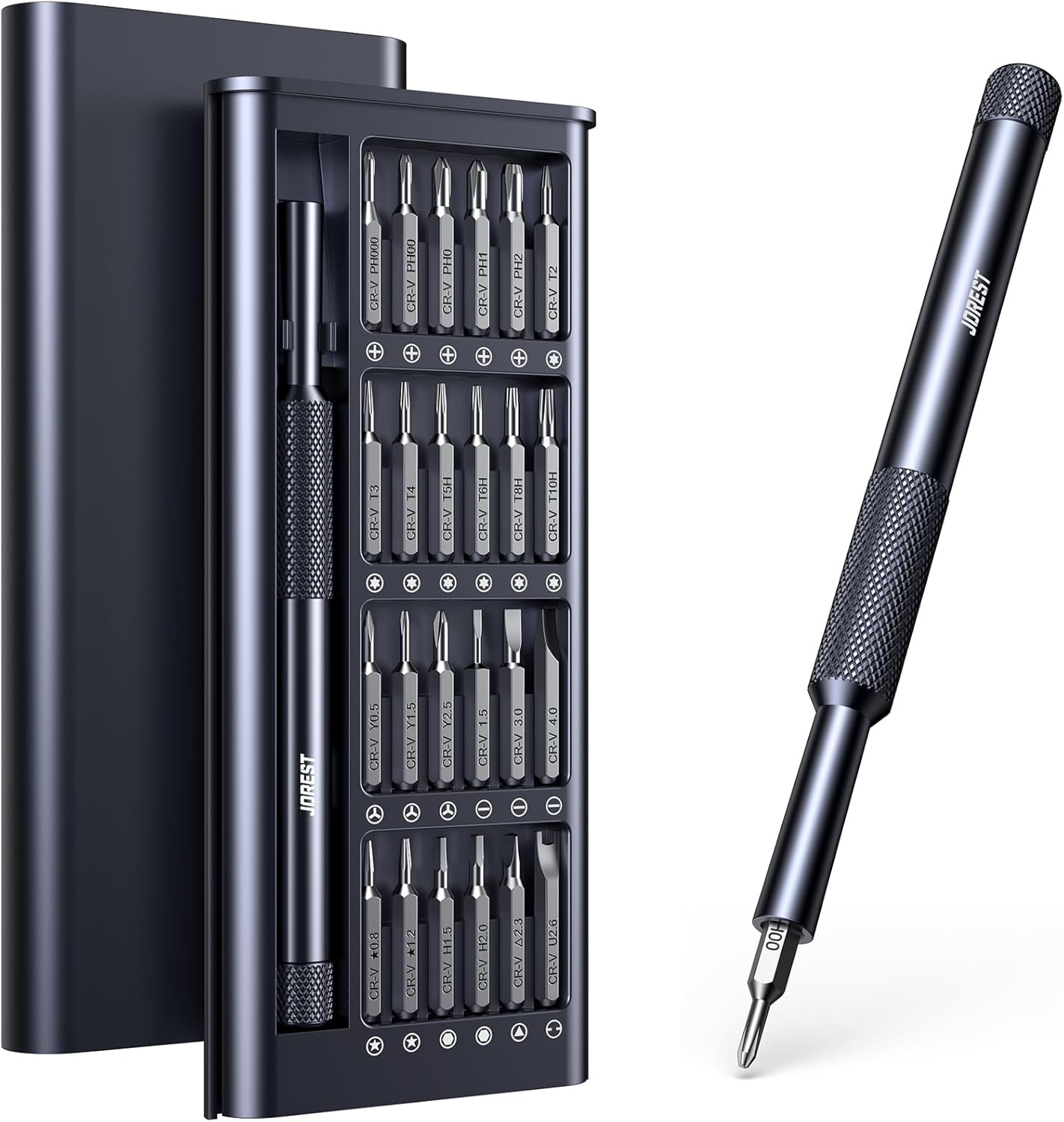 JOREST 52-IN-1 Precision Screwdriver Set. Mini Repair Tool Kit with Torx for Macbook. Computer. Laptop. iPhone. PS5. Xbox. Switch. Glasses. Watch. Ring Doorbell. Electronic. Small Gift Gadget for Men