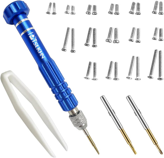 5-in-1 Multifunctional Small Screwdriver. PTSLKHN S2 Steel Magnetic Screwdriver Kit for Eyeglass. Sunglasses. Electronics. Cellphone. Jewelry and More